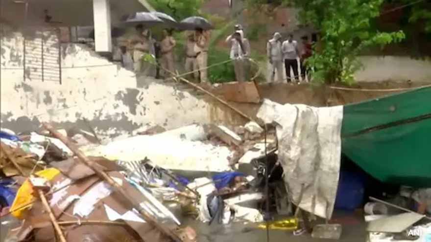 Seven dead after wall collapse in India's capital