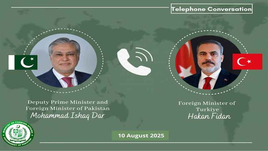FM Dar discusses bilateral ties with Turkish counterpart