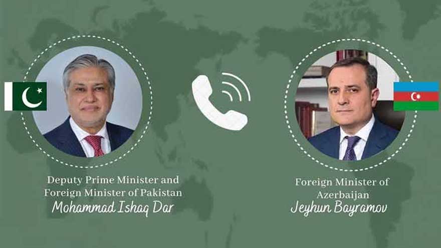 Ishaq Dar discusses trade, diplomatic ties with his Azerbaijan counterpart 