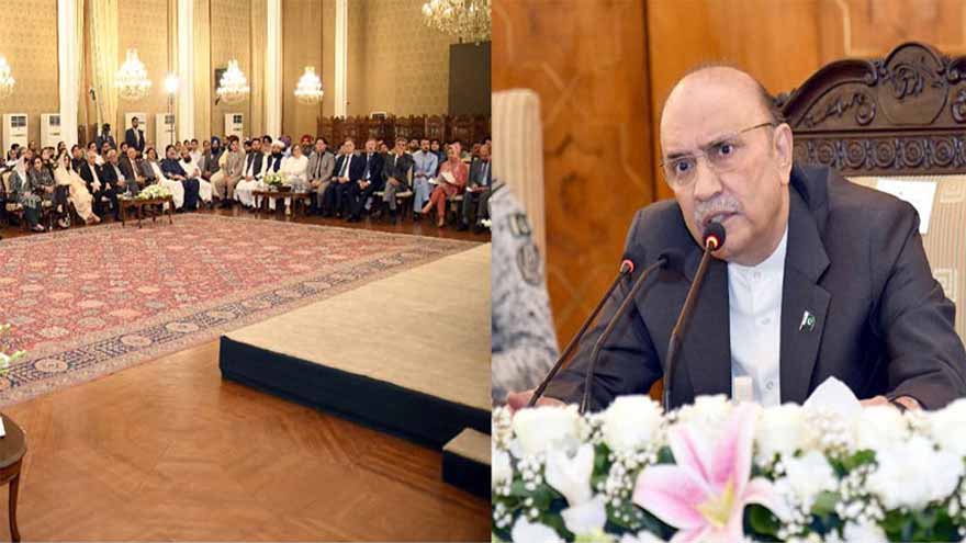 President Zardari vows to work for protection of minorities' rights