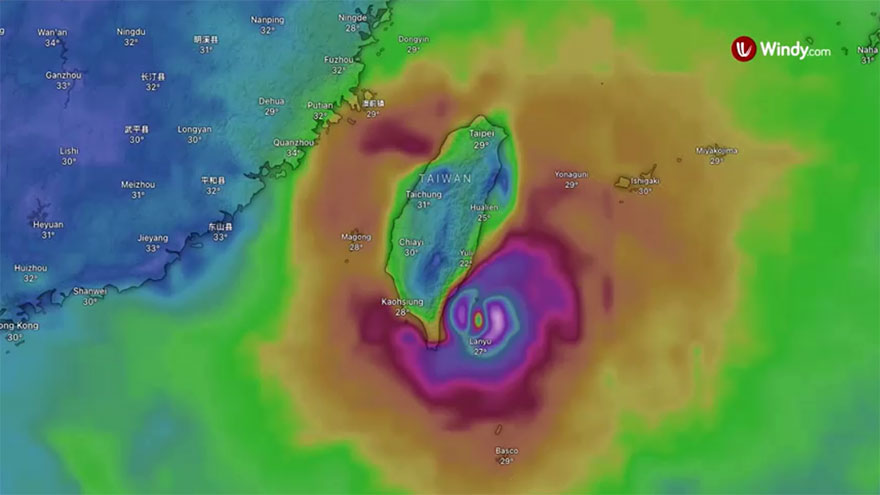 Taiwan to evacuate hundreds as Typhoon Podul barrels towards southeast