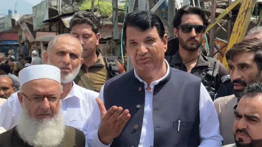 Amir Muqam visits flood-affected areas of Shangla
