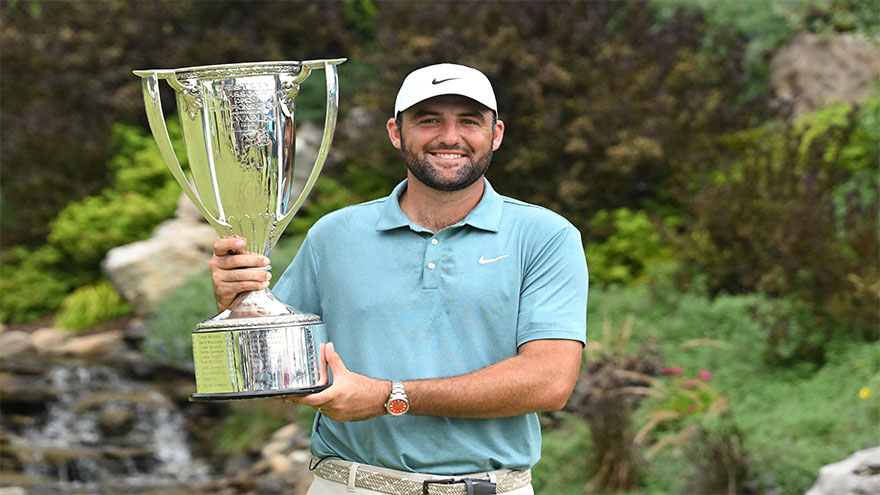 No.1 Scheffler outlasts MacIntyre to win BMW Championship