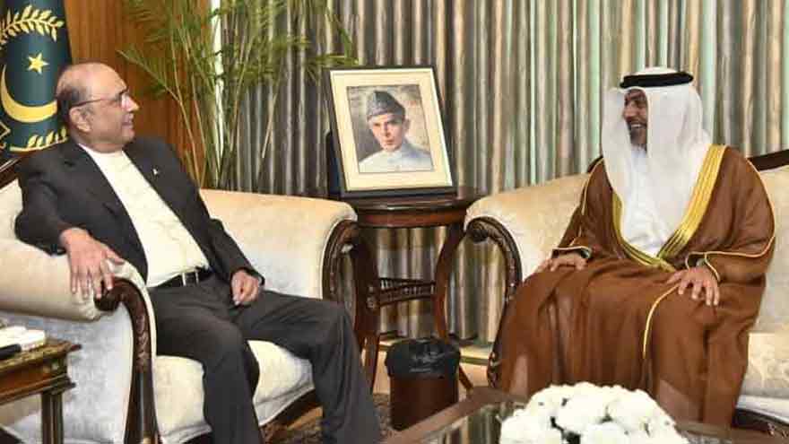 Outgoing UAE ambassador calls on President Zardari