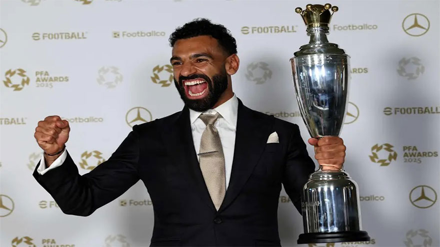 Salah makes history with third PFA player of the year award
