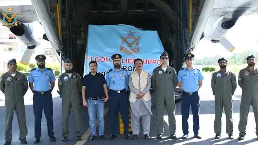PAF launches large-scale flood relief operation in Gilgit-Baltistan