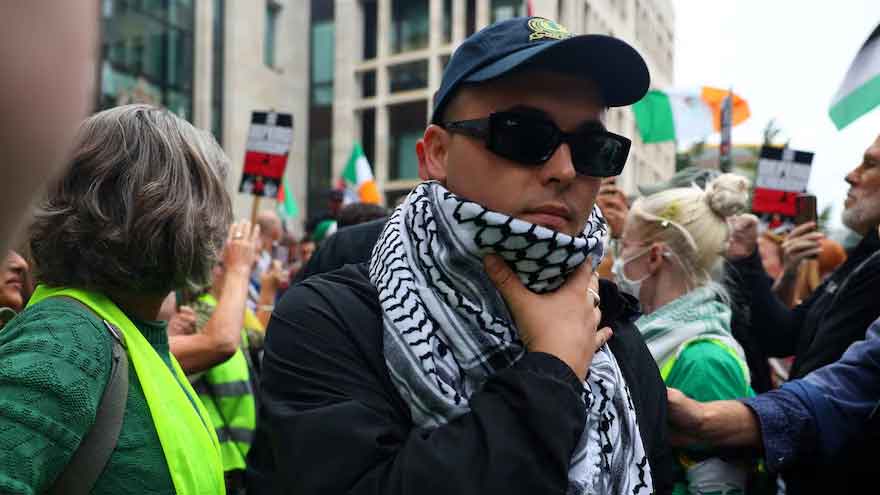 Member of Irish rap group Kneecap appears at UK court on terrorism charge