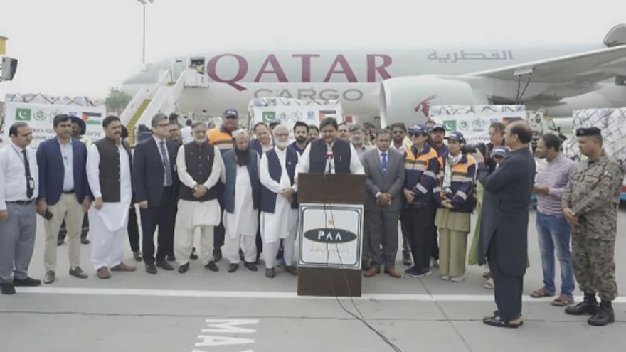 Pakistan sends 19th relief consignment of 100 tonnes to Gaza