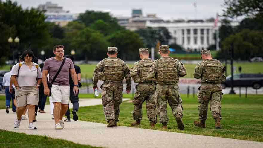 Trump crime crackdown deploys troops in Washington's safest sites