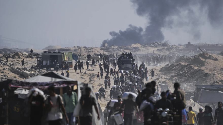 Blasts overnight in Gaza as enclave slips into famine, says global hunger monitor