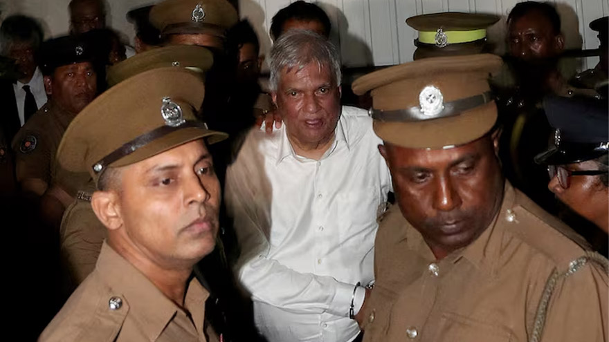 Sri Lanka ex-President Wickremesinghe hospitalised after arrest, media says