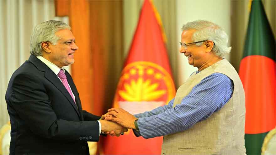 DPM Dar, Bangladesh chief adviser Yunus discuss trade, regional cooperation 