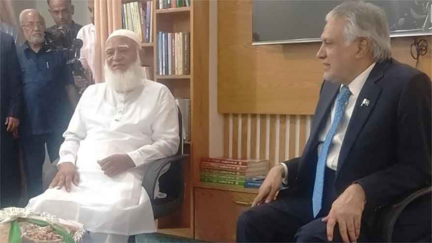 Ishaq Dar meets Bangladesh Jamaat-e-Islami chief, calls for closer ties