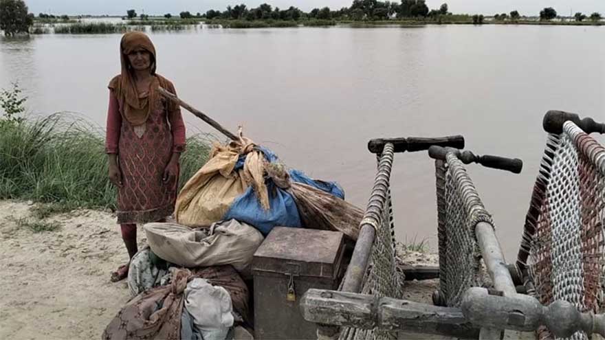 Sutlej River bursts its banks as India releases water