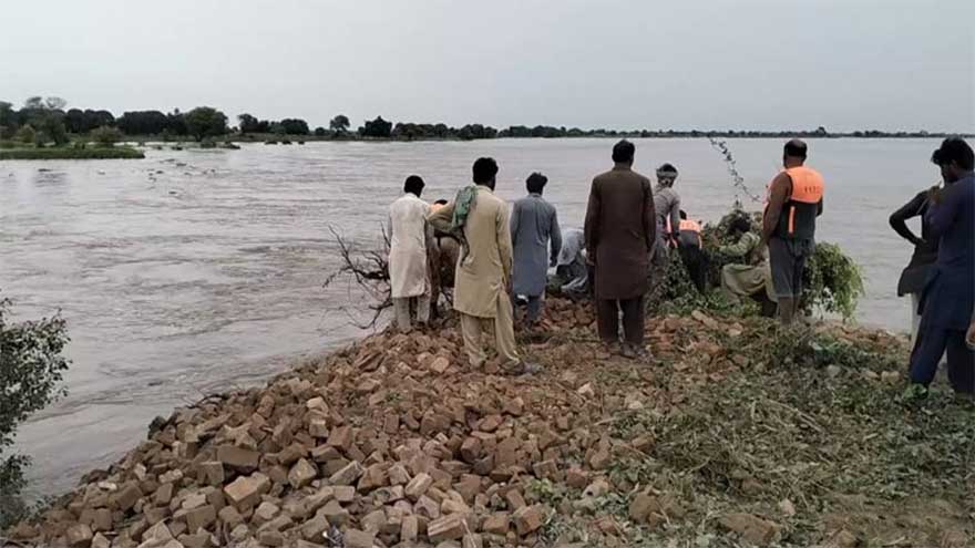 Sutlej River bursts its banks as India releases water