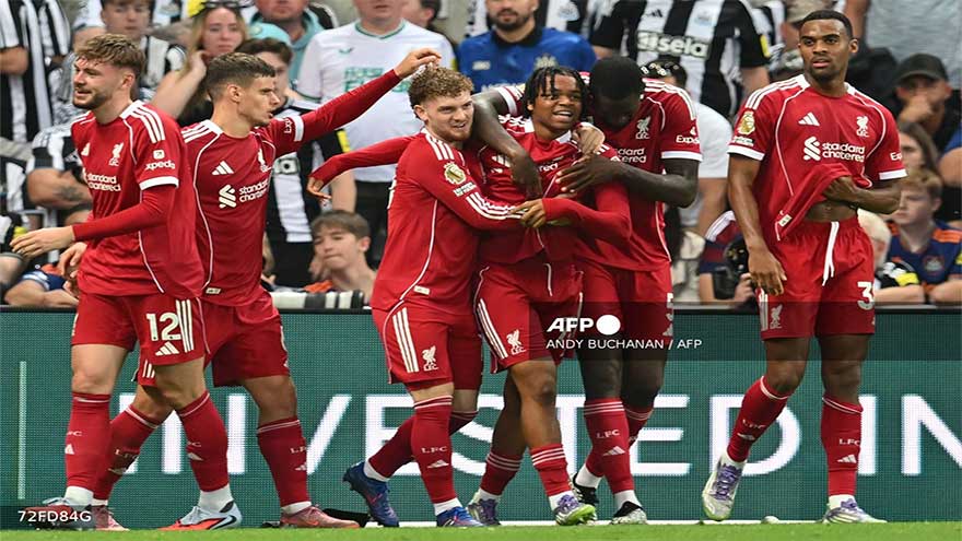 Liverpool rely on 16-year-old Ngumoha to overcome 10-man Newcastle fightback