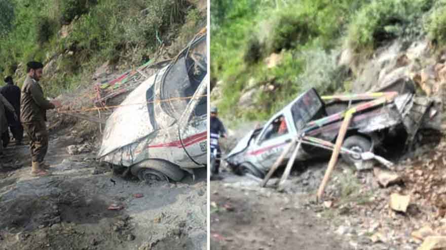 Four die as vehicle plunges into ravine in Buner 