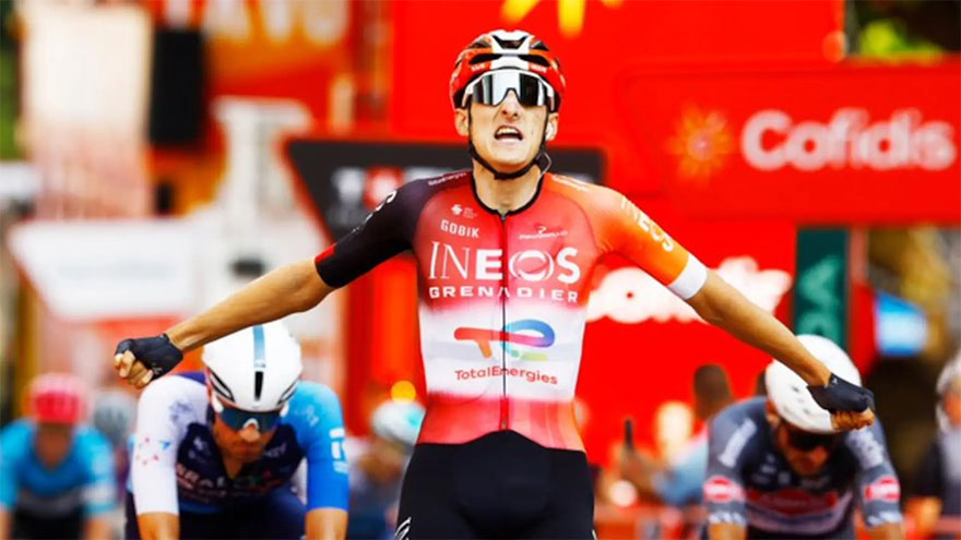 British rider Turner wins Vuelta sprint as Gaudu takes race lead