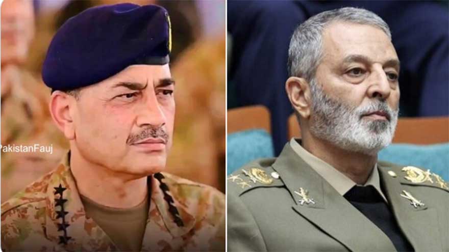 Pakistan, Iran army chiefs vow joint action to eliminate terrorism