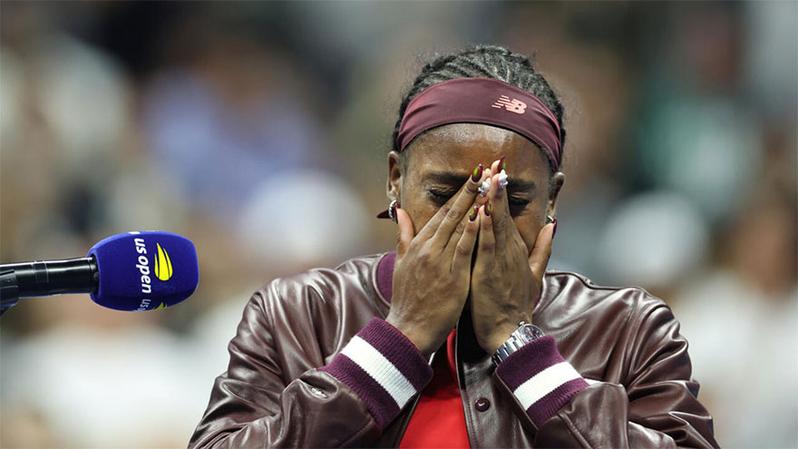 Gauff wins crying game to reach US Open third round