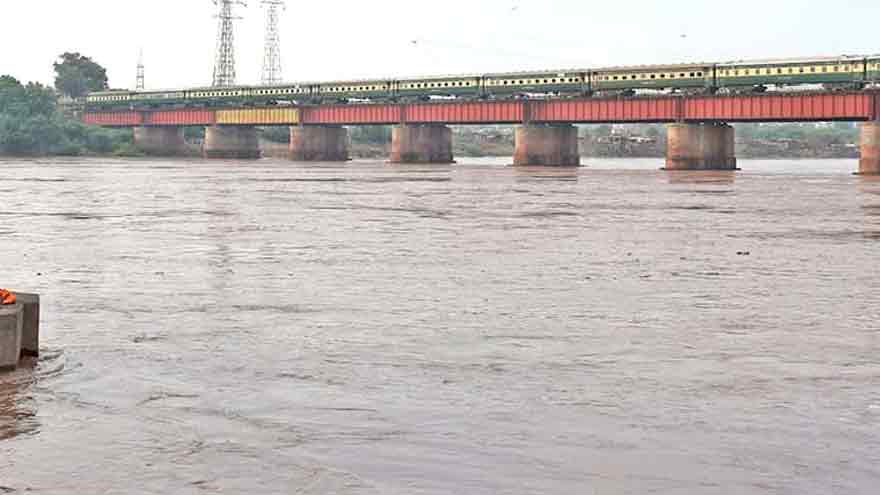 Ravi River submerges private housing society near Chuhang