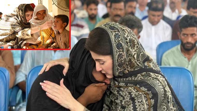 مریم نواز کا مختلف سیلاب متاثرہ علاقوں کا دورہ، ریلیف کیمپ میں بچوں کیساتھ کھانا کھایا