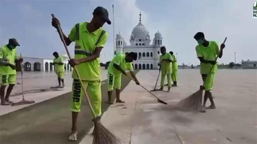 Kartarpur Gurdwara sparkles again as floodwater drained in record time
