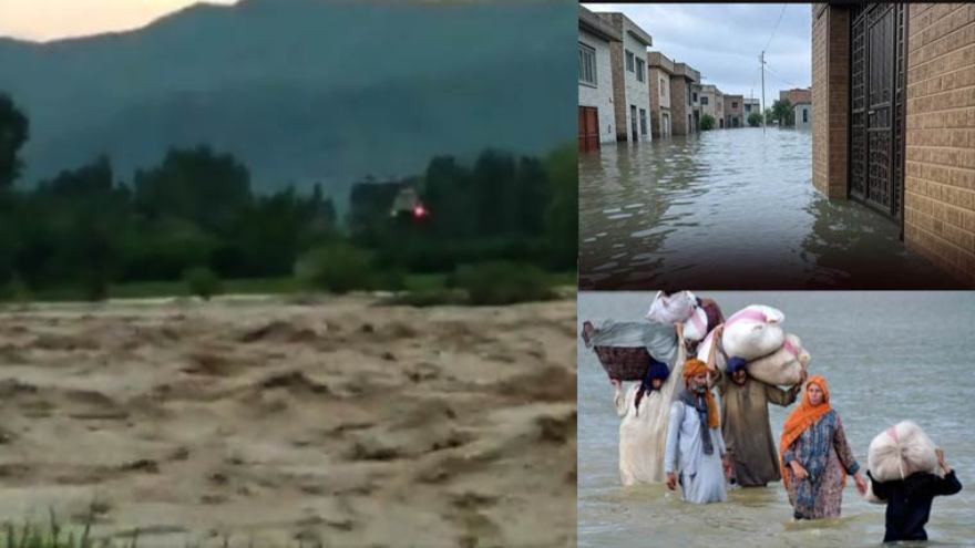 Heavy rain triggers urban flooding in Peshawar, roads submerged