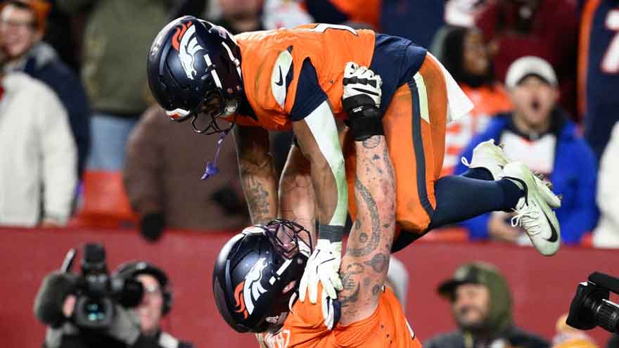 Nik Bonitto bats away 2-point try in OT and Broncos escape with 27-26 win over Commanders