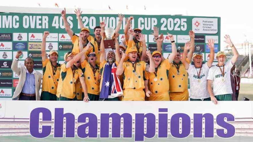 Australia stun unbeaten Pakistan to lift Over-40 T20 World Cup in Karachi