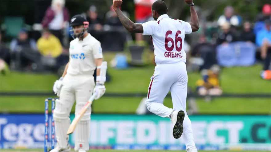 Williamson falls for 52 as NZ reach 231-9 in West Indies Test