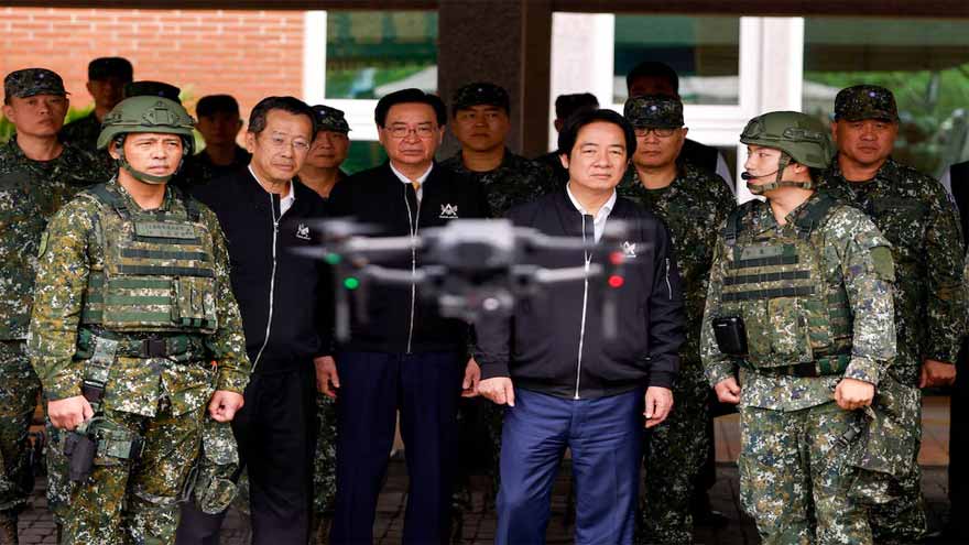 No room for compromise on Taiwan's security, president tells reservists