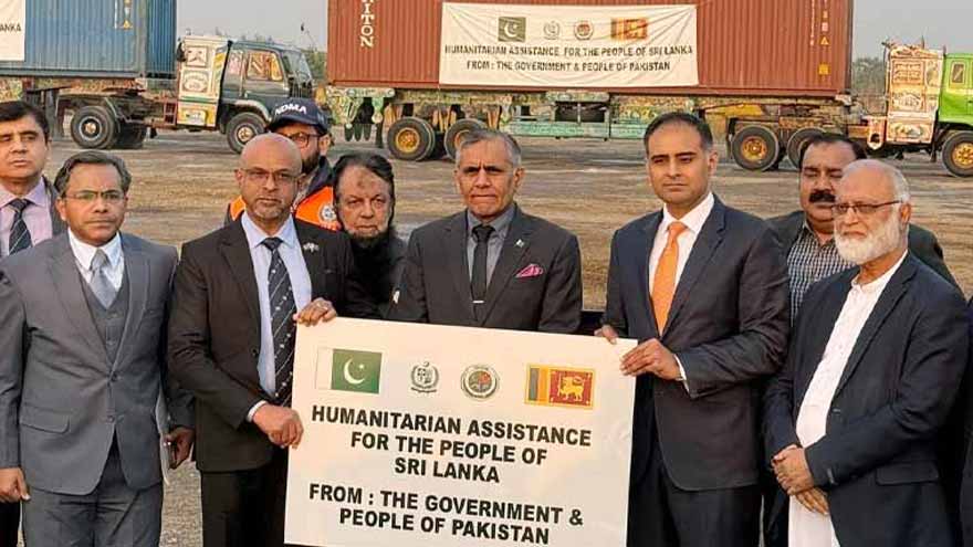 Pakistan dispatches humanitarian aid to Sri Lanka via sea as India denies airspace access