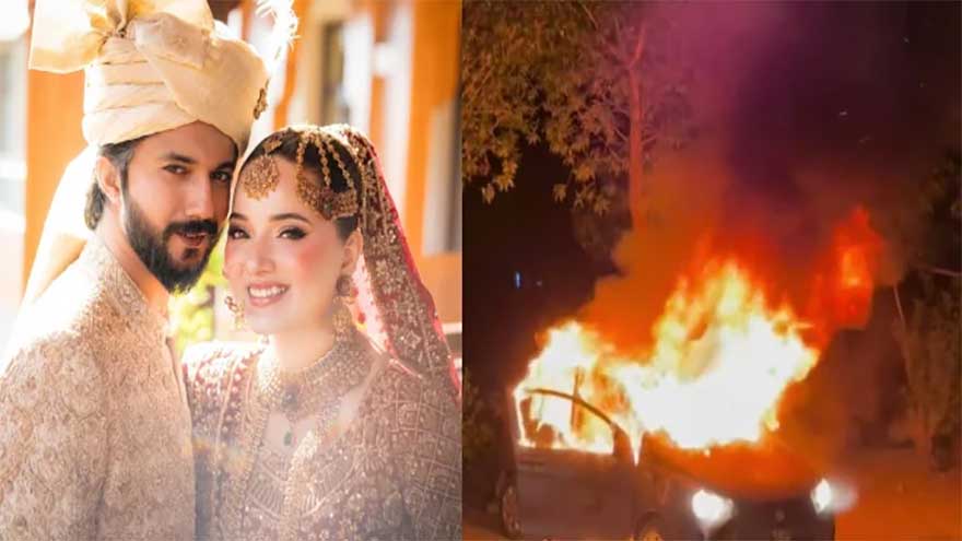 Fire at Rabeeca Khan's wedding sparks speculation, negative remarks