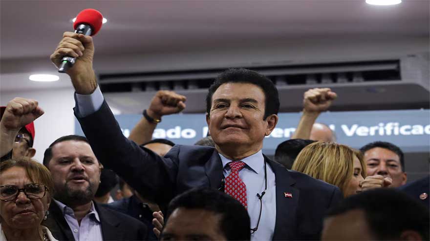 Centrist Nasralla takes slim lead in Honduran presidential election plagued by delays as Trump alleges fraud