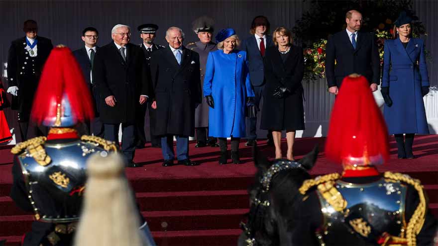King Charles welcomes German president to UK for state visit