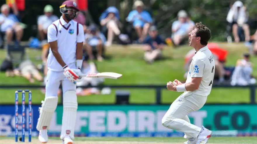 West Indies on the ropes in record run chase against New Zealand