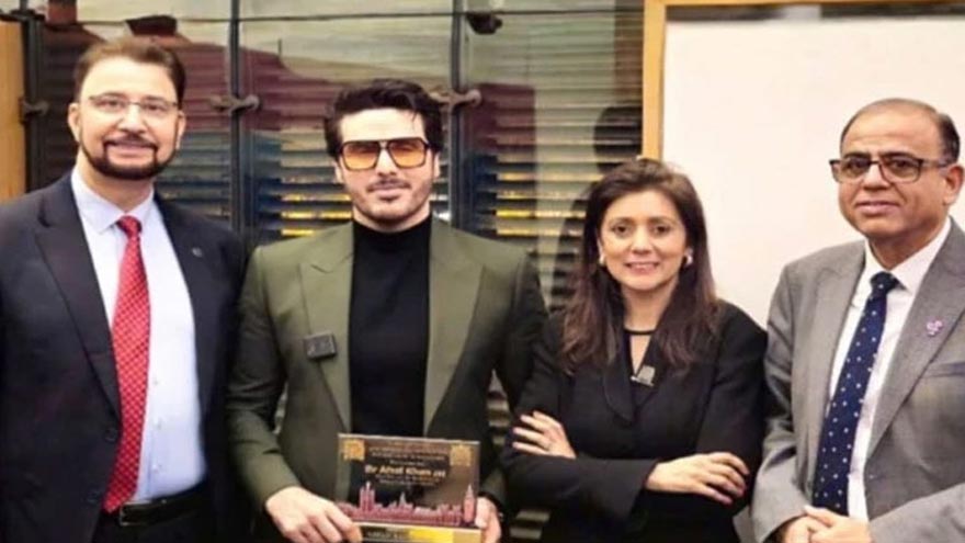 Ahsan Khan receives prestigious honour at British Parliament