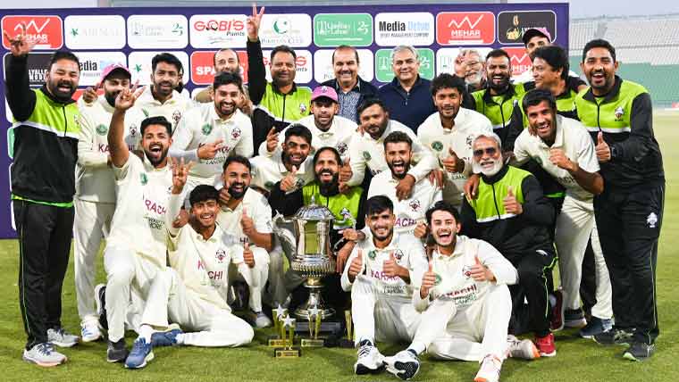 کراچی بلیوز نے سیالکوٹ کو ہرا کر قائداعظم ٹرافی اپنے نام کرلی