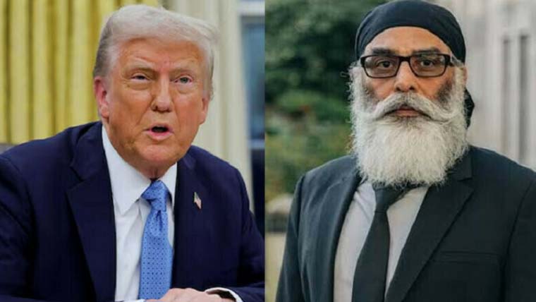 سکھ فار جسٹس کا ٹرمپ کو خط، بھارت کو قومی سلامتی کیلئے خطرہ قرار دے دیا