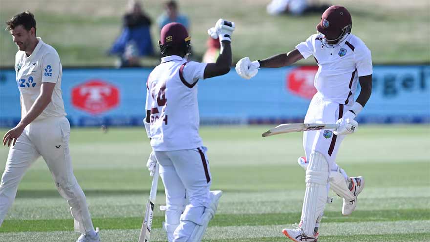 Defiant West Indies secure draw against Black Caps in Christchurch