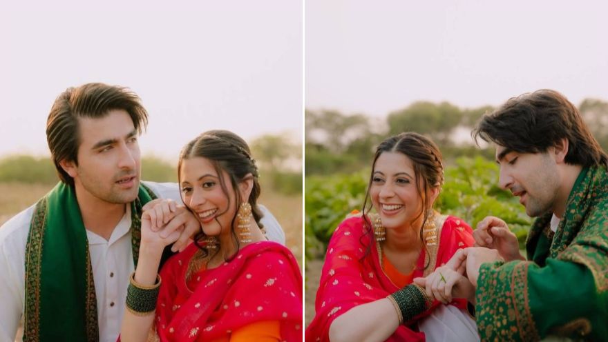 Khaqan Shahnawaz and Sabeena Syed confirm engagement with Punjabi-style shoot