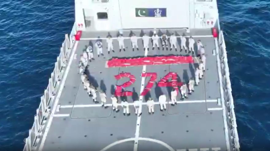 Pakistan Navy seizes 1,500kg hashish worth US$3 million in Arabian Sea
