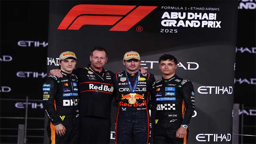Tearful Norris takes F1 title as Verstappen wins Abu Dhabi race