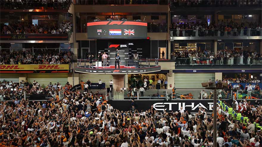 Tearful Norris takes F1 title as Verstappen wins Abu Dhabi race