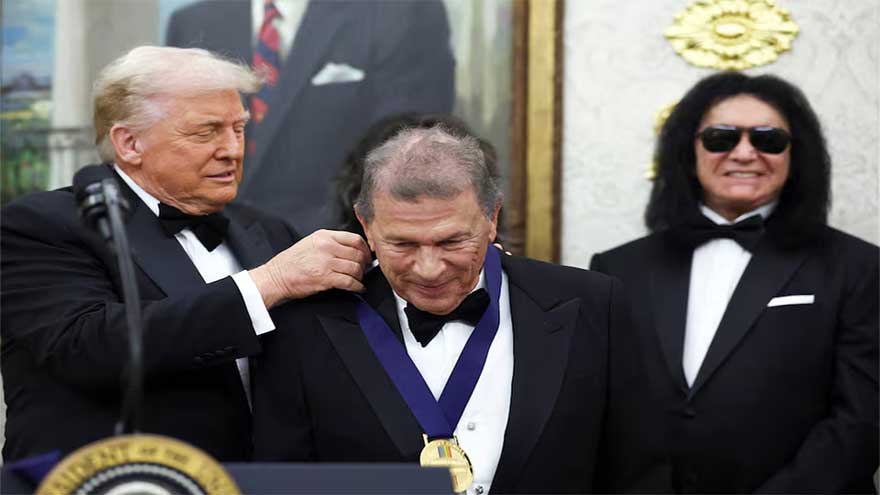 Kennedy Center Honours fete performers, but Trump takes spotlight