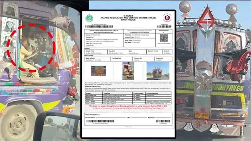 Karachi issues second-highest e-challan as minor caught driving bus in DHA