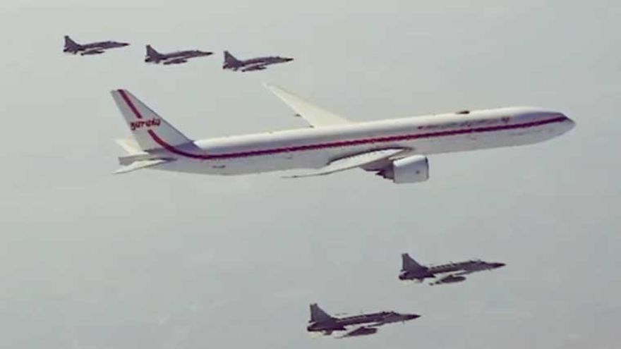 PAF JF-17 jets escort Indonesian President in grand aerial welcome