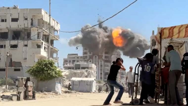 صیہونی فورسز کے زمینی اور فضائی حملوں میں مزید 8 فلسطینی شہید