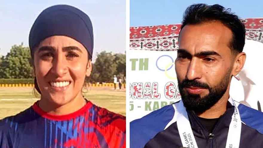 Samiullah Khan and Faiqa Riaz crowned Pakistan's fastest athletes at National Games